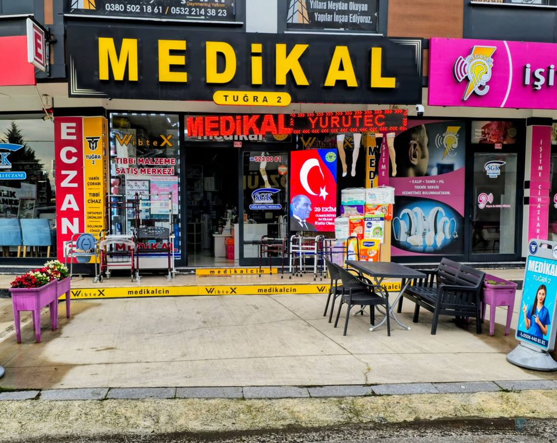 Tuğra Medikal 2. Şube, Düzce Aziziye Mahallesi mağaza cephesi