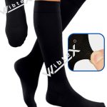 Diz Altı Varis Çorabı Burnu Kapalı Siyah Renk Orta Basınçlı Ccl2