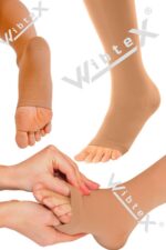 Diz Üstü Variss Çorabı Orta Basınç Burnu Açık (TEN RENGİ) (ÇİFT BACAK) - Görsel 4