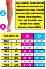 Diz Altı Variss Çorabı Orta Basınç Burnu Açık (TEN RENGİ) (ÇİFT BACAK) - Görsel 3