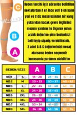 Diz Üstü Variss Çorabı Burnu Kapalı Orta Basınç Ccl2 Çift Bacak - Görsel 3