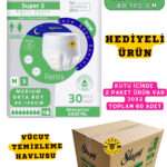 Yetişkin Unısex Süper 3 Emici Gece Külodu | MEDIUM (M) 60 Adet 30X2 (HEDİYELİ)