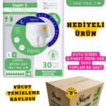 Yetişkin Unısex Süper 3 Emici Gece Külodu | Large (L) 60 Adet (HEDİYELİ)