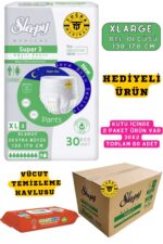 Yetişkin Unısex Süper 3 Emici Gece Külodu | XLarge (XL) 60 Adet (HEDİYELİ)