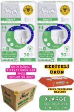 Yetişkin Unısex Süper 3 Emici Gece Külodu | XLarge (XL) 60 Adet (HEDİYELİ) - Görsel 2