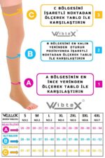 Diz Üstü Çorabı Burnu Açık (TEN RENGİ) Orta Basınç Ccl2(ÇİFT BACAK) - Görsel 3