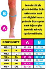 Diz Altı Çorabı Burnu Açık (ten Rengi) Orta Basınç Ccl2(çift Bacak) - Görsel 3