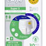 Yetişkin Unısex Süper 3 Emici Gece Külodu | Medium (M) 30 Adet