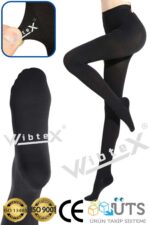 Külotlu Çorabı Burnu Kapalı (siyah Renk) Orta Basınç Ccl2(çift Bacak)