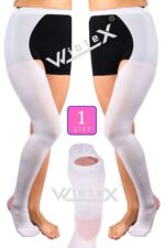 Ameliyat Çorabı Belden Kemerli Anti-emboli (beyaz Renk)(çift Bacak)