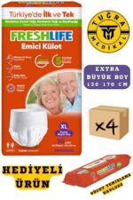 Freshlife Yetişkin Külotlu Hasta Bezi Emici Külot Xl (EXTRA BÜYÜK BOY) 120 Adet 4 Paket