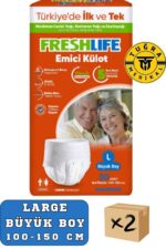 Freshlife Yetişkin Külotlu Hasta Bezi Emici Külot L (BÜYÜK BOY) 60 Adet 2 Paket