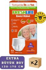Freshlife Yetişkin Külotlu Hasta Bezi Emici Külot Xl (EXTRA BÜYÜK BOY) 60 Adet 2 Paket
