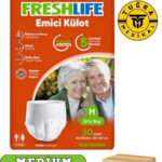 Freshlife Yetişkin Külotlu Hasta Bezi Emici Külot M (MEDİUM) 60 Adet 2 Paket