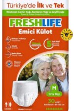 Freshlife Yetişkin Külotlu Hasta Bezi Emici Külot M (MEDİUM) 30 Adet
