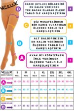 Külotlu Çorabı Burnu Kapalı (ten Rengi) Orta Basınç Ccl2(çift Bacak) - Görsel 3