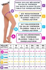 Külotlu Çorabı Burnu Açık (ten Rengi) Orta Basınç Ccl2 (çift Bacak) - Görsel 3