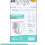 Külotlu Yetişkin Hasta Bezi XLarge Beden 60 Adet (2 Paket)