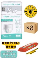 Külotlu Yetişkin Hasta Bezi Large Beden 240 Adet (8Paket) (HEDİYELİ)