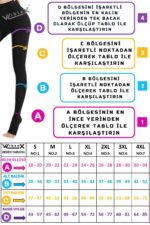 Külotlu Çorabı Burnu Kapalı (siyah Renk) Orta Basınç Ccl2(çift Bacak) - Görsel 3