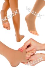 Külotlu Çorabı Burnu Açık (TEN RENGİ) Orta Basınç Ccl2(ÇİFT BACAK) - Görsel 4